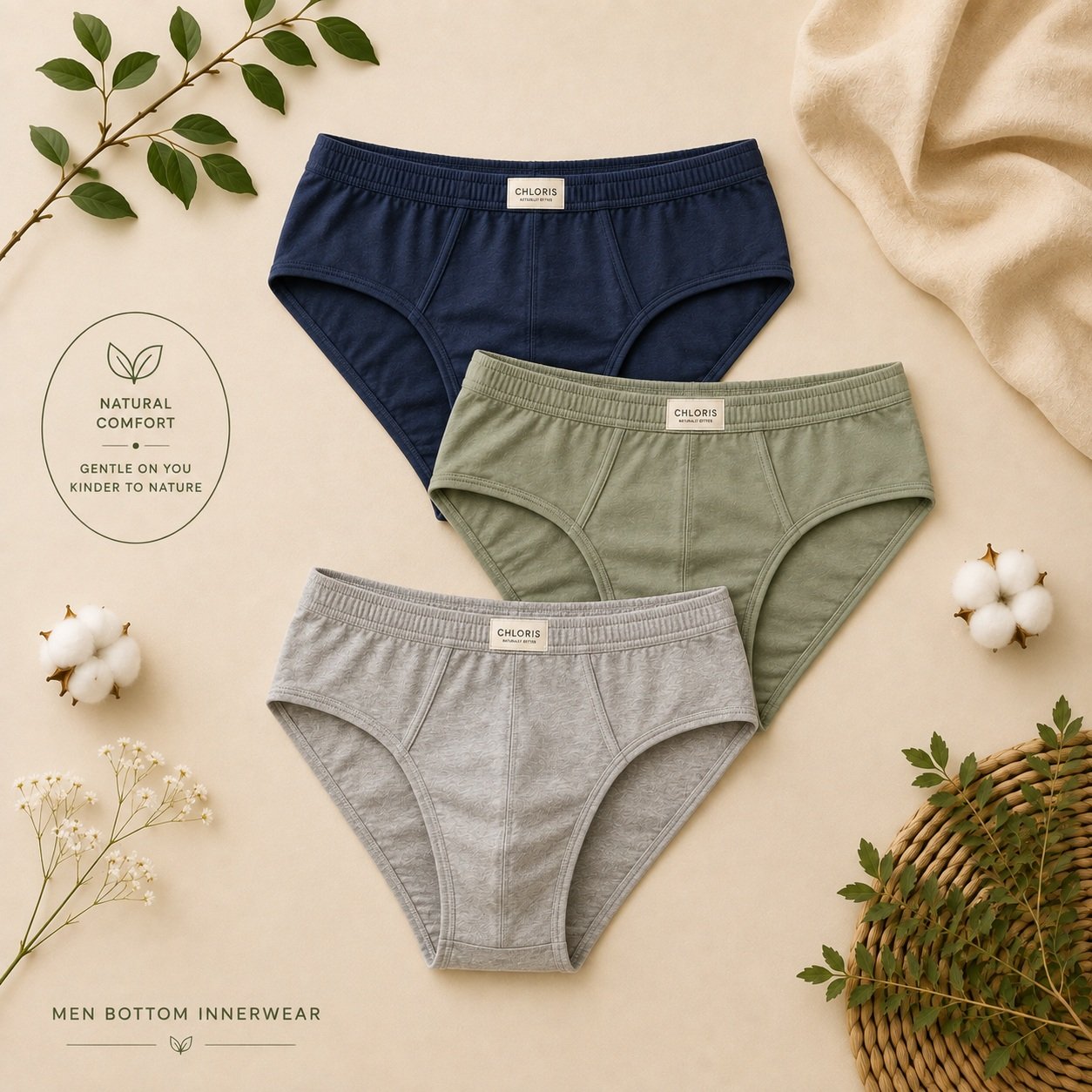 Men Cotton Trunk